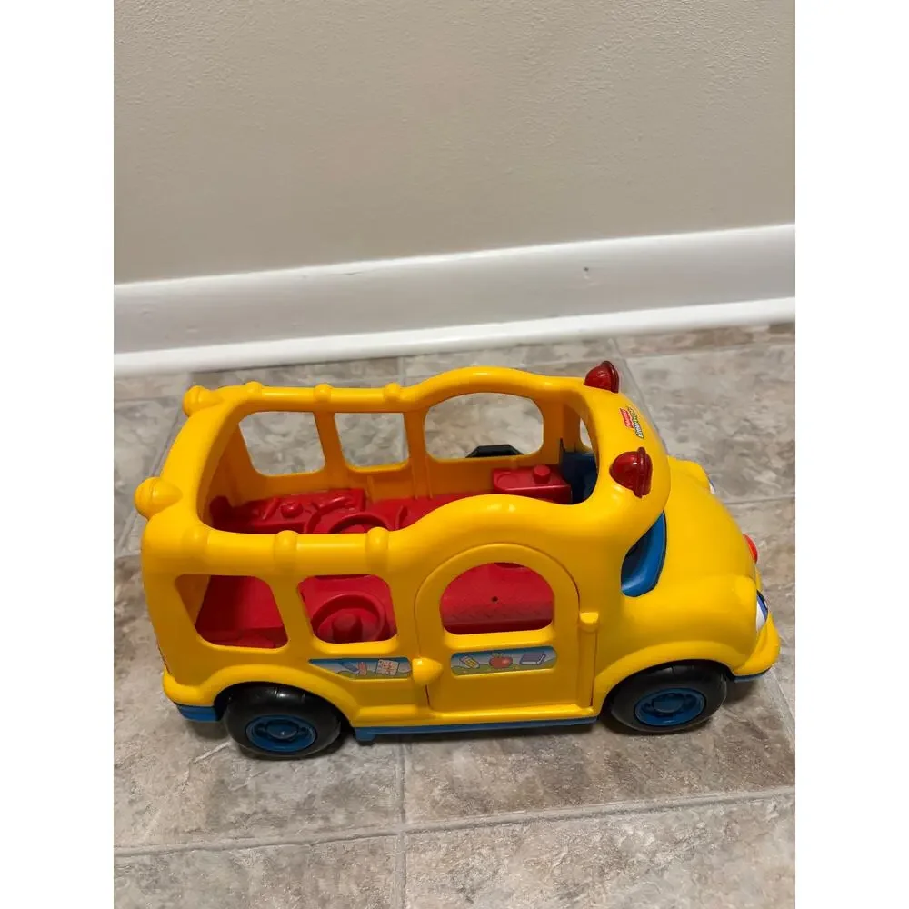 Little People Vintage Cars and School Bus Lot Set